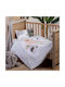 Nef-Nef Homeware Σετ Βρεφικά Σεντόνια Κούνιας Βαμβακερά Survivors Γκρι 120x170εκ. 3τμχ