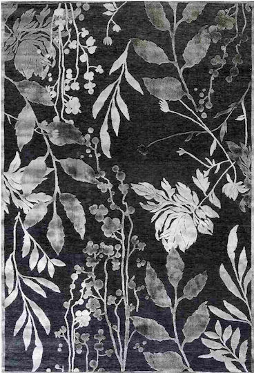 Tzikas Carpets Harmony 61070-995 Καλοκαιρινό 133x190cm ΜΑΥΡΟ/ΑΣΗΜΙ