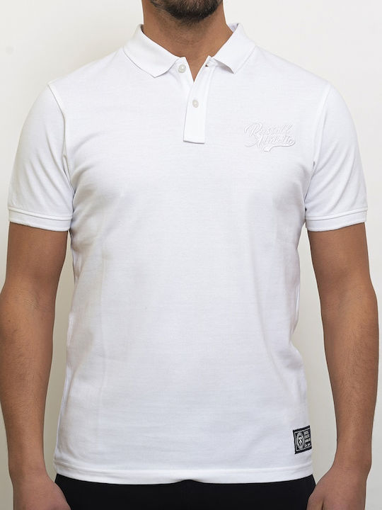 Russell Athletic Ανδρικό T-shirt Polo Λευκό