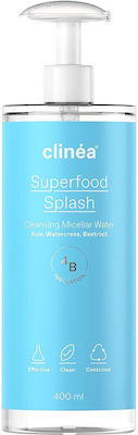 Clinea Superfood Splash Makeup Remover Micellar Water 400ml