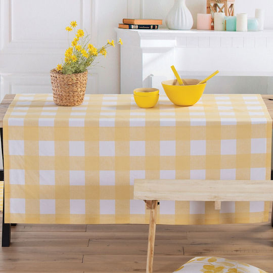 Nef-Nef Homeware Kariert Fleckabweisend Henry Yellow 140x140cm