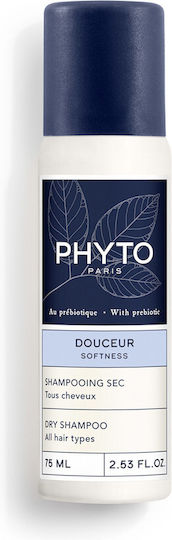 Phyto Douceur Softness Ξηρό Σαμπουάν Όγκου για Όλους τους Τύπους Μαλλιών 75ml