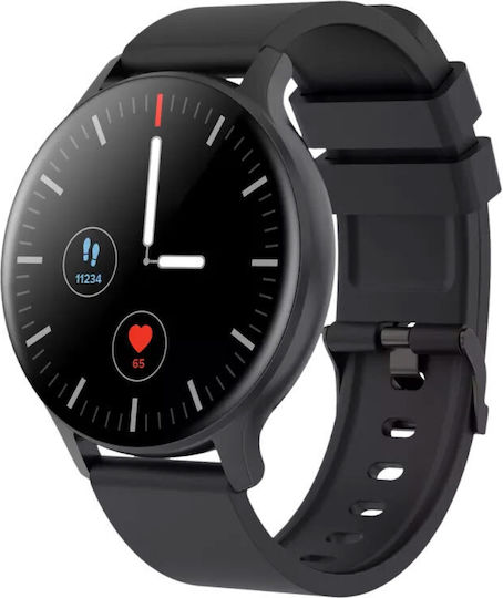 Canyon Badian 45mm Smartwatch with Heart Rate Monitor (Black)