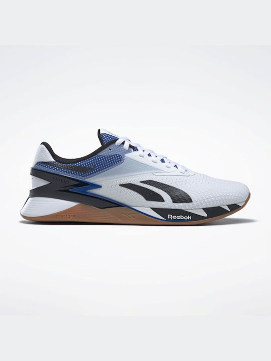 Reebok Nano X3 Ανδρικά Αθλητικά Παπούτσια για Προπόνηση & Γυμναστήριο Ftwr White / Glen Green / Vector Blue