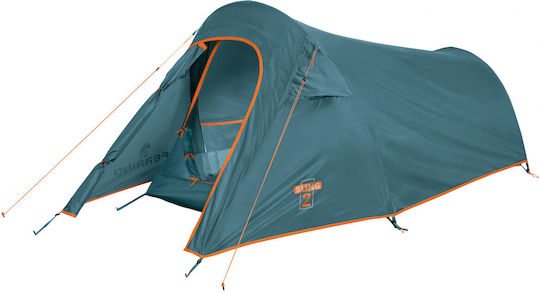 Ferrino Sling 2 Camping Tent Tunnel Mountaineering Blue with Double Cloth 3 Seasons for 2 People Waterproof 2000mm 270x120x100cm