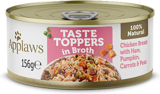 Applaws Taste Toppers in Broth Υγρή Τροφή Σκύλων σε Κονσέρβα με Καρότο, Κολοκύθα, Κοτόπουλο και Χοιρινό 156gr