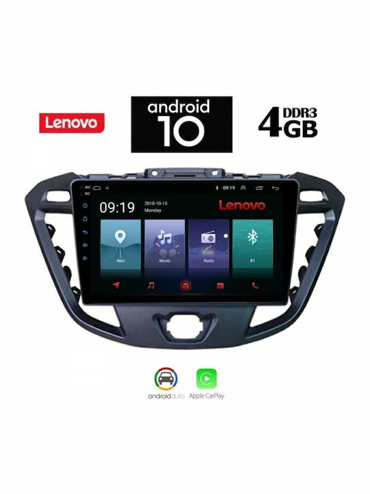 Lenovo Sistem Audio Auto pentru Ford Tranzit Personalizat / Turneo Custom / Tranzit 2013> (Bluetooth/USB/WiFi/GPS) cu Ecran Tactil 10.1"