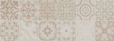 Ravenna Desire Marfil Patchwork Floor Interior Matte Ceramic Tile 70x25cm Brown