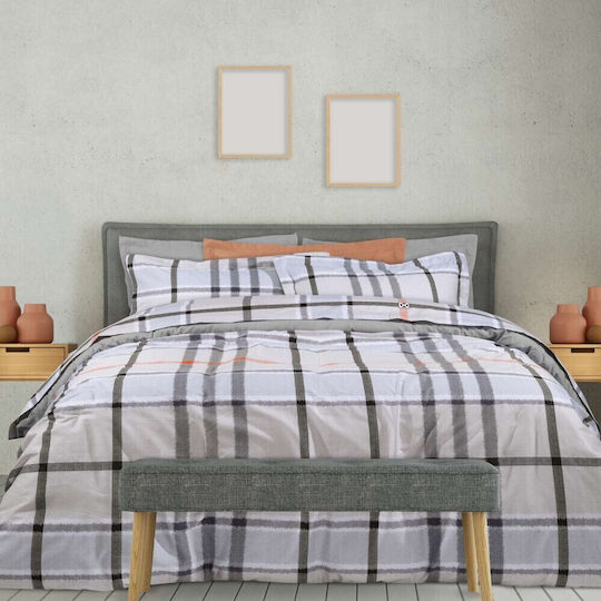 Das Home Сет Чаршафи 235x260см. 1674 Сив 4бр