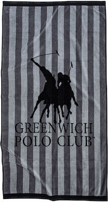Greenwich Polo Club 3776 Prosop de Plajă de Bumbac Gray / Ecru 180x90cm.