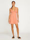 Volcom Desert Bunnie Summer Mini Dress Terra Cotta