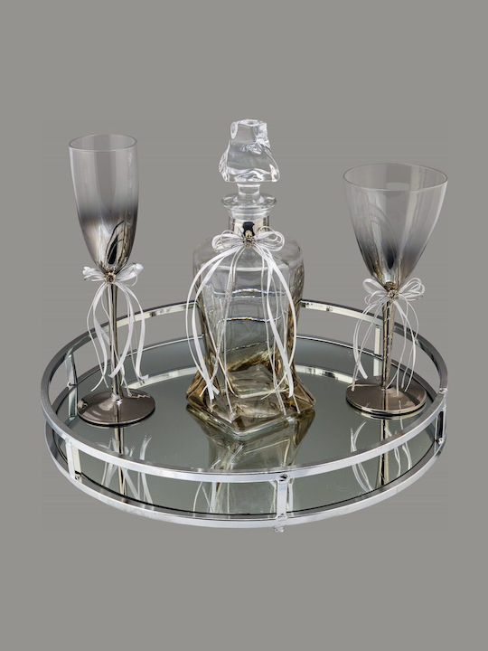 La Vista Wedding Decanter Set with Glass Wine G...