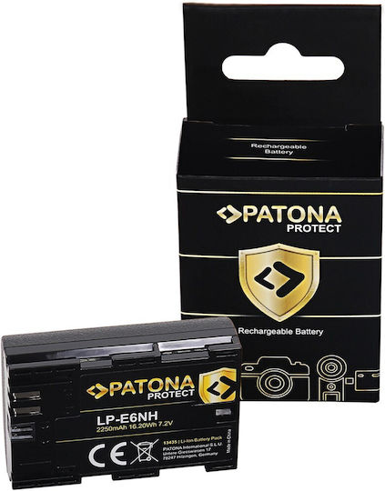 Patona Μπαταρία Φωτογραφικής Μηχανής Protect LP-E6NH Πολυμερών-Λιθίου (Li-Po) 2250mAh Συμβατή με Canon EOS R5 / EOS R6
