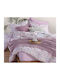 Nef-Nef Homeware Apollo Pătură Piqué Superdublă Cu Franjuri 230x240cm Violet