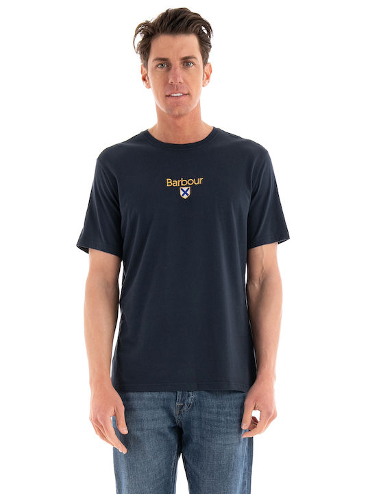 Barbour Herren T-Shirt Kurzarm Marineblau