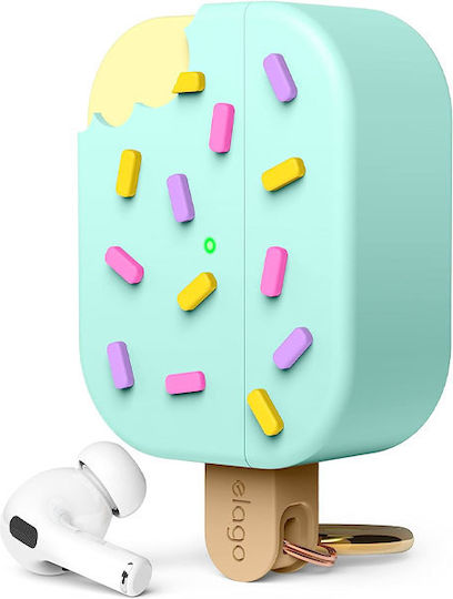 Elago Ice Cream Silicone Case with Keychain Mint for Apple AirPods Pro 2