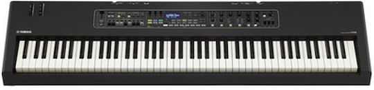 Yamaha Electric Stage Piano CK88 Bag Bundle Set with 88 Semi-Weighted Keys Built-in Speakers and Connection with Headphones and Computer Black
