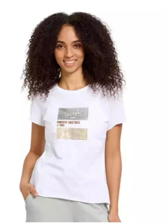 BodyTalk 1231-902128 Damen Sport T-Shirt Weiß
