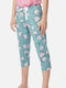 Minerva Summer Cotton Women's Pyjama Pants Green