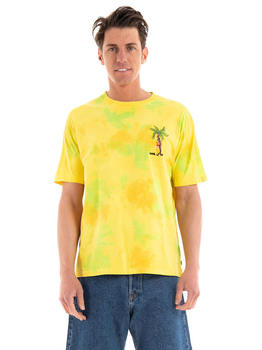 Scotch & Soda T-shirt Bărbătesc cu Mânecă Scurtă Galben