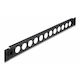 DeLock Patch Panel για Rack 1U 19" 12 Θυρών D-Type Μαύρο