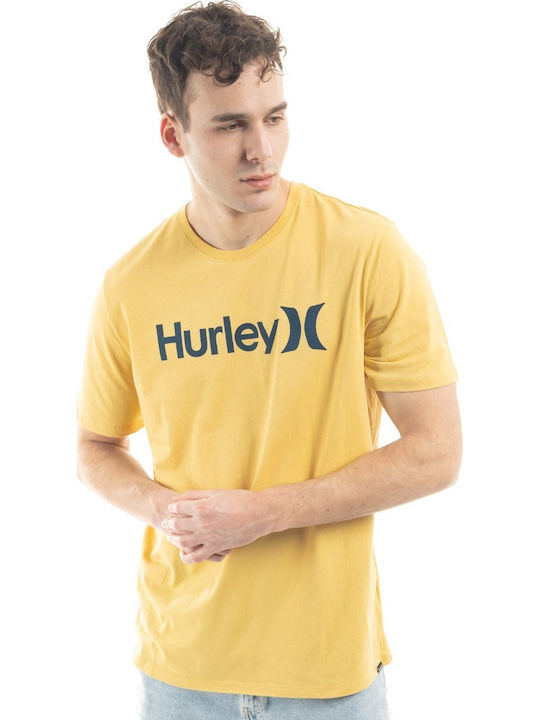Hurley Everyday O&Ο T-shirt Κίτρινο