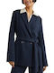 Tommy Hilfiger Damen Gekreuzt Blazer Marineblau