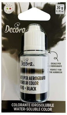 Decora Υγρό Χρώμα Ζαχαροπλαστικής Μαύρο 20gr σε Μορφή Στυλό