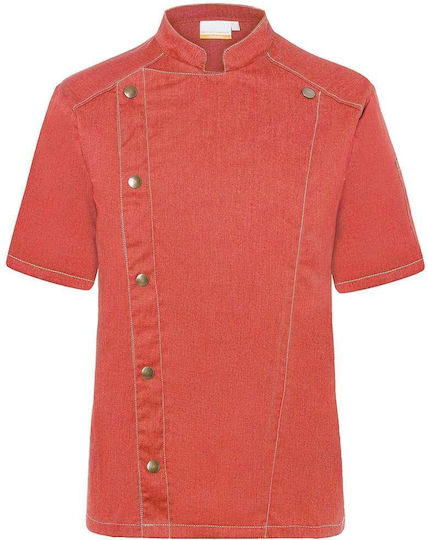 Karlowsky Mantel Koch Unisex Rot mit Kurzärmelig