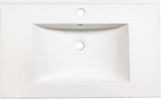 Martin Slim 75 Inset Sink Porcelain 75x46cm Glossy Porcelain