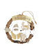 XMASfest Christmas Wooden Decorative Wreath 17cm