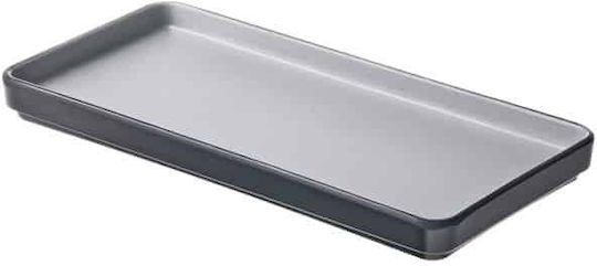 Leone Servierplatte Rechteckig Kunststoff Gray 25x12cm 6Stück