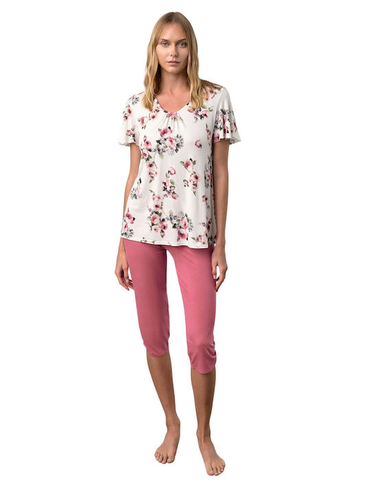 Vamp Summer Women's Pyjama Set Cotton Rose Slate