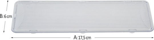 Bosch Replacement Lamp Cover for Vent Hoods Compatible with Bosch 17.5x6cm