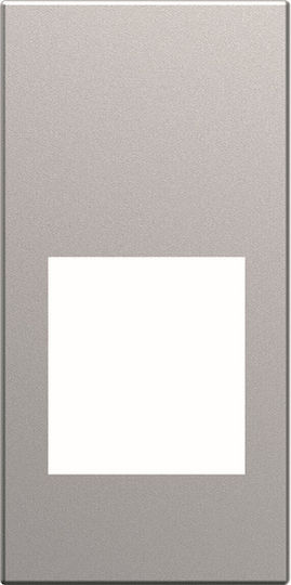 Hager Network-Telephone Socket Front in Silver Color WXD201T