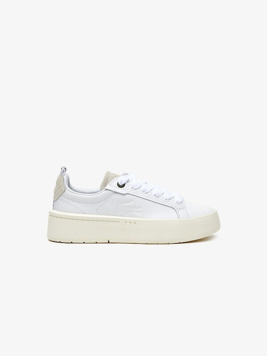 Lacoste Court Γυναικεία Sneakers Λευκά