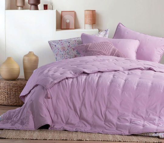 Nef-Nef Homeware Dreamer Κουβερλί Μονό Microfiber Lilac 160x220cm