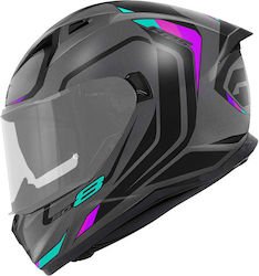 Givi H50.8 Mach1 Full Face Helmet ECE 22.06 Grey/Black/Pink