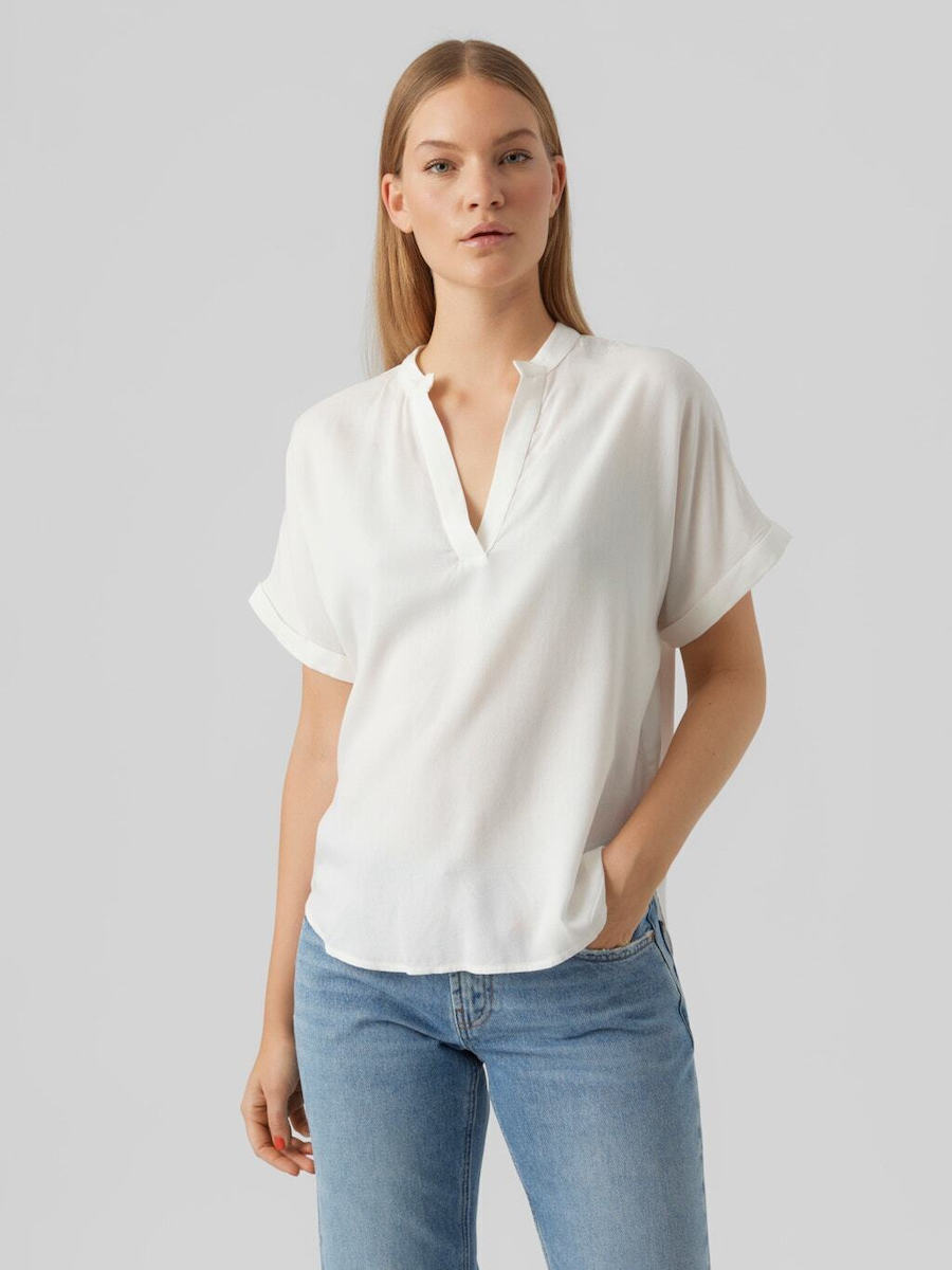 ヴェロモーダ Vero Moda 【 Short Sleeve Blouse Women 】 レディース Women's Blouses | Work & Going Out Blouses | VERO MODA