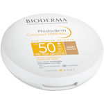 Bioderma Photoderm Compact Mineral Водоустойчива Слънцезащитна Прах За лице SPF50 с цвят Golden 10гр