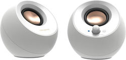 Creative Pebble V3 2.0 Speakers with Bluetooth 8W White