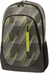 Polo Smooth Σχολική Τσάντα Πλάτης Γυμνασίου - Λυκείου σε Χακί χρώμα Μ34 x Π15 x Υ47εκ