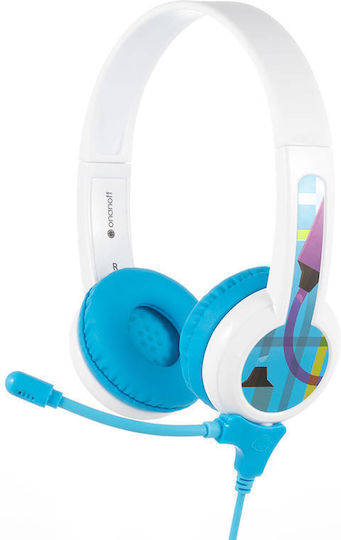 BuddyPhones StudyBuddy On Ear Multimedia Ακουστικά με μικρόφωνο και σύνδεση 3.5mm Jack σε Μπλε χρώμα