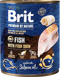 Brit Premium by Nature Canned Wet Dog Food with Fish 1 x 800gr