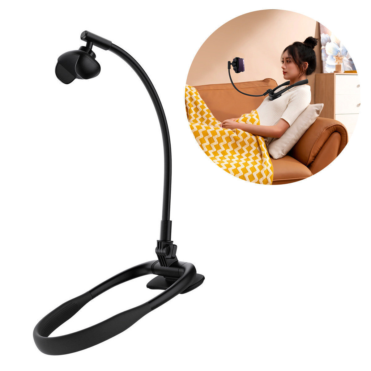 Baseus Βάση Κινητού για τον Λαιμό ComfortJoy (Μαύρο)
