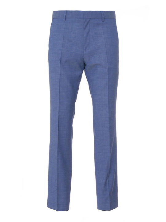 Hugo Boss Ανδρικό Παντελόνι Κοστουμιού Γαλάζιο