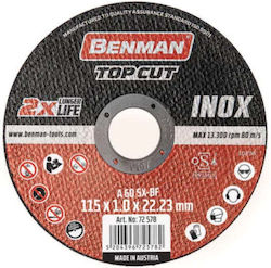 Benman Metal Cutting Disc 115mm 72578