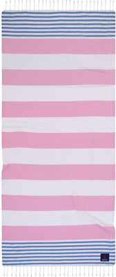 Greenwich Polo Club 3814 Beach Towel Pareo Pink with Fringes 180x80cm.