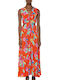 Desigual Praga Summer Maxi Dress Red