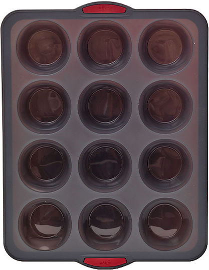5Five No Coating Silicone Cupcakes & Muffins 12 Cups Baking Pan Silitop 40.1x30.7x5cm